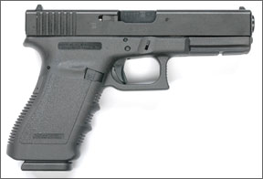 The Glock 21 converts easily to the Guncrafter Industries 50 GI caliber