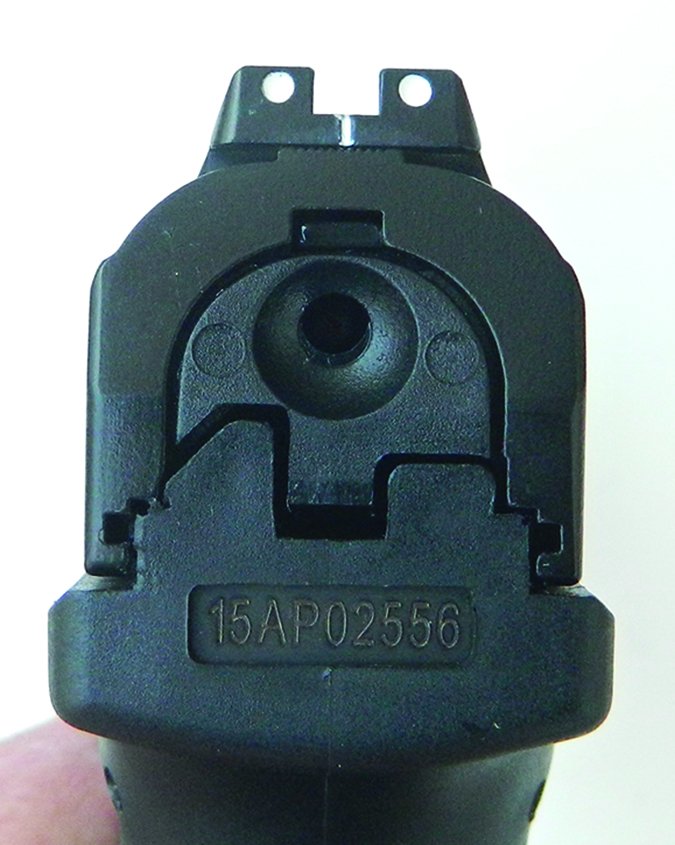 handgun rear sight