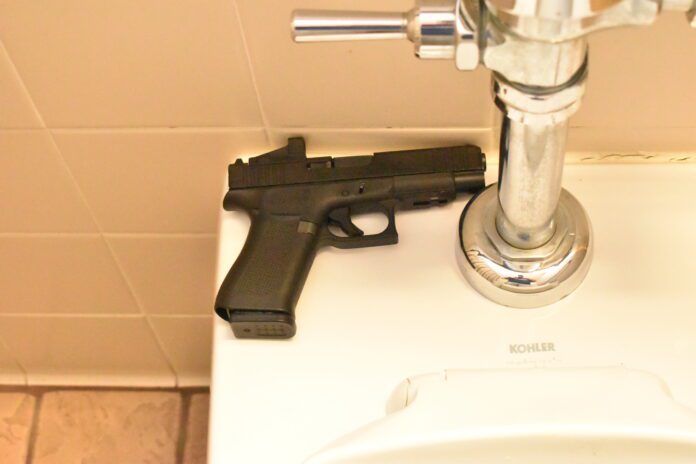 NSG Muzzle on the toilet