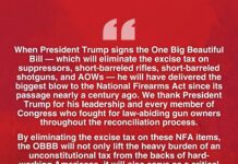 Gun Groups Announce Plans to Sue for Repeal of National Firearms Act